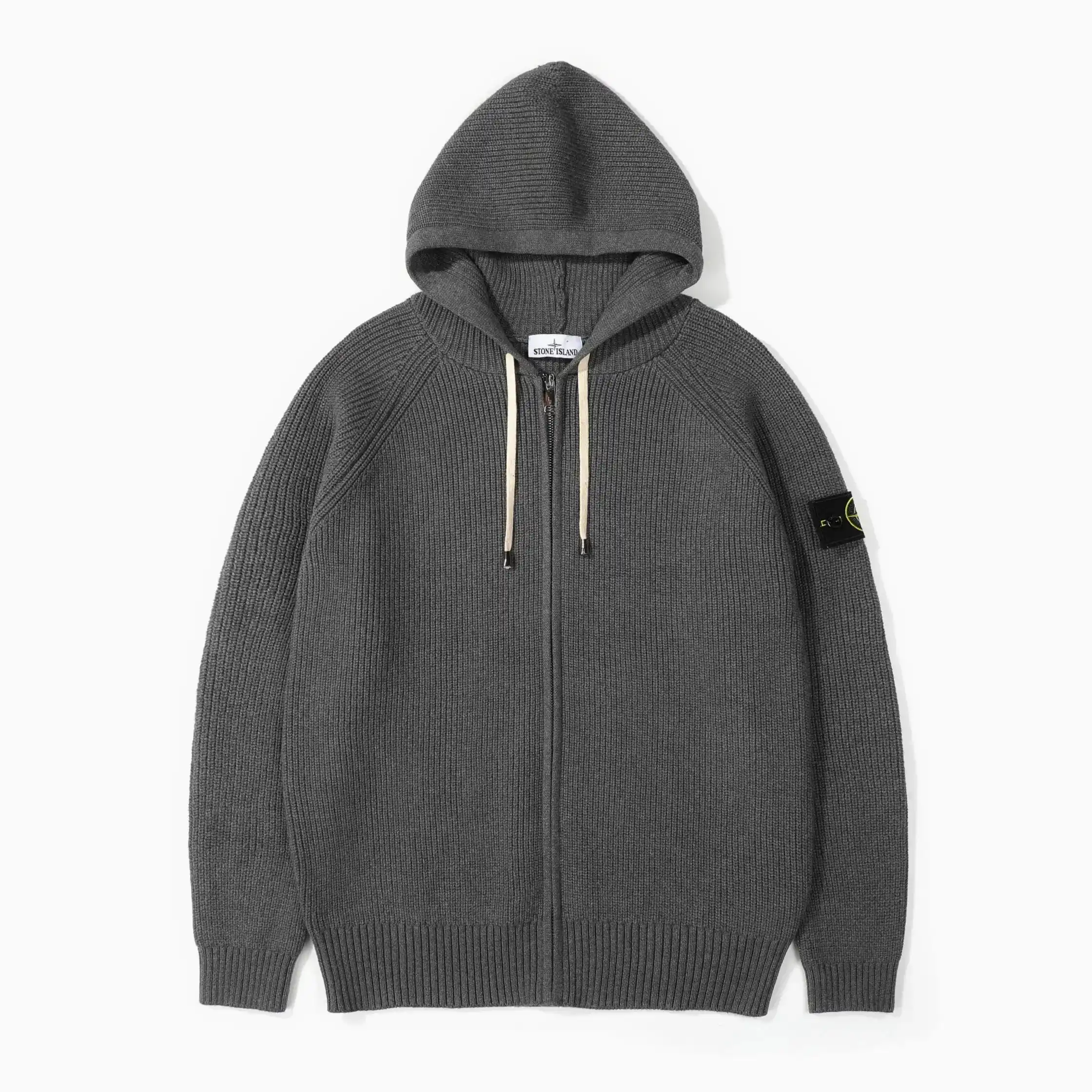 Stone Island Grey knitted cardigan 7520856902 2
